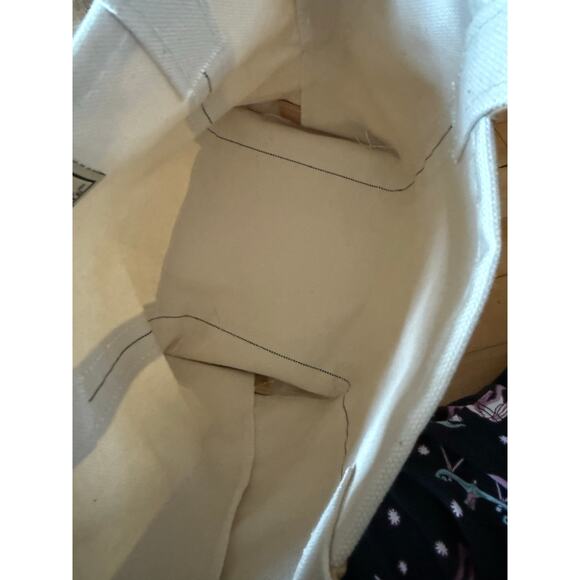 LL Bean Boat & Tote tan and cream mini tote bag spring 2025 - Picture 6 of 6